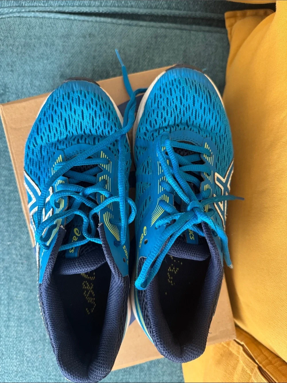 ASICS Kids' Blue Athletic Running Shoes GT 1000